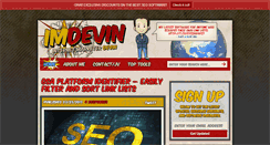 Desktop Screenshot of imdevin.com